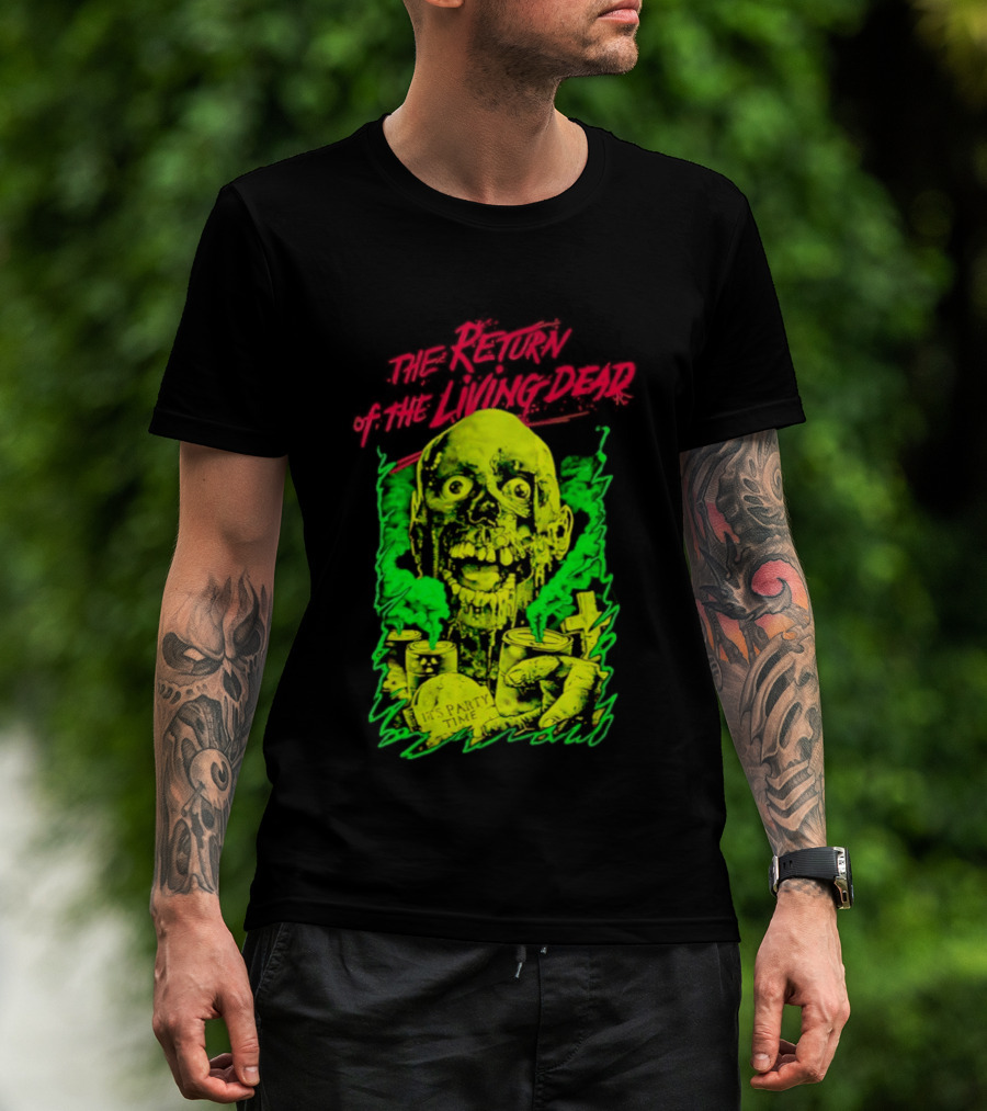 Zombie It's Party Time Return Of The Living Dead Iconic Horror T-Shirt