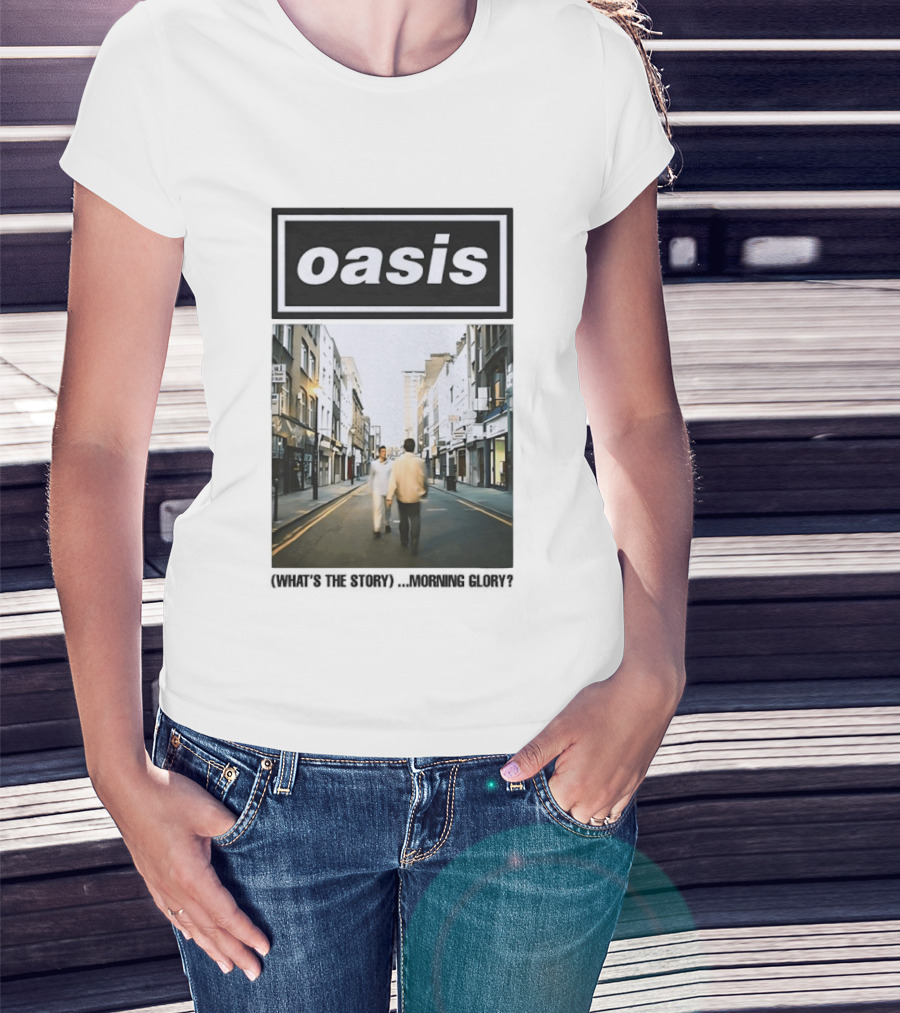 Oasis What's The Story Morning Glory Album Cover Colorful T-Shirt