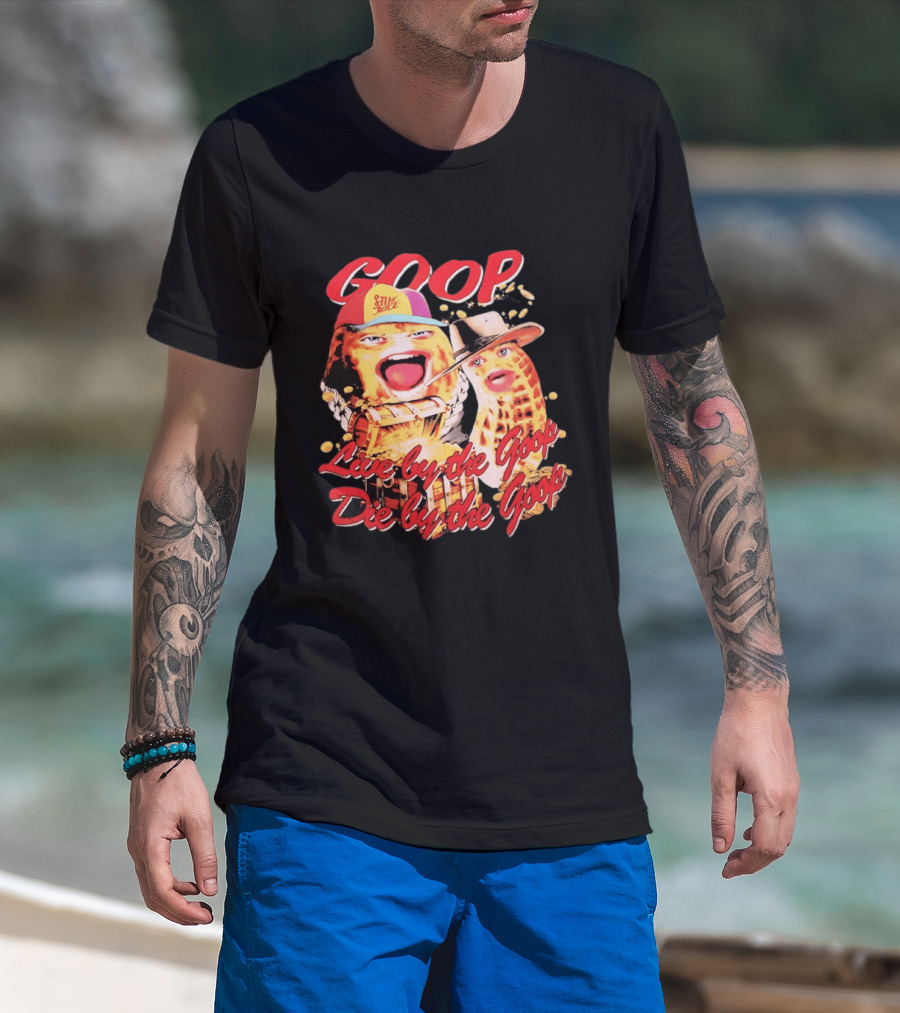 GOOP Live By The Goop Die By The Goop Peanuts Hat Drum T-Shirt