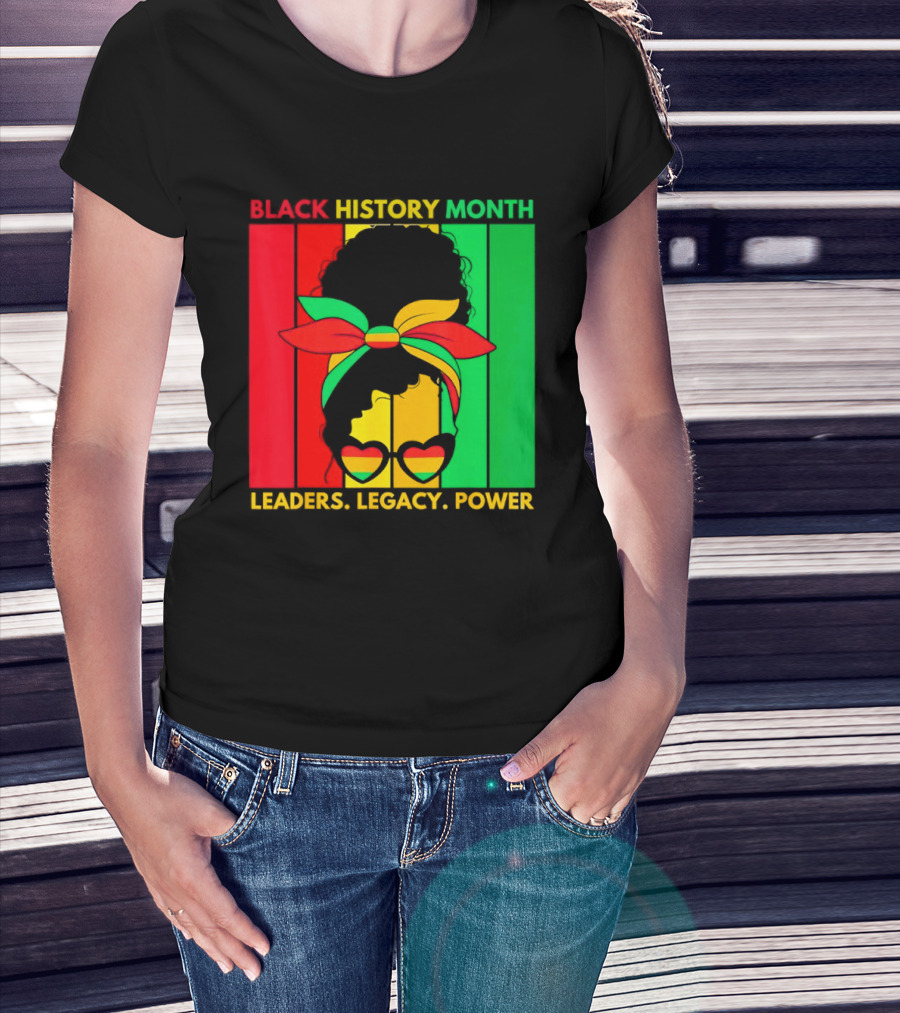Black History Month Leaders Legacy Power African American T-Shirt