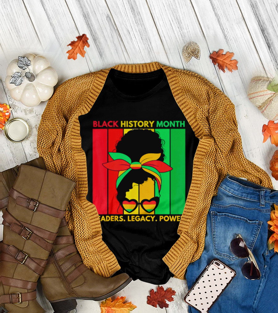 Black History Month Leaders Legacy Power African American T-Shirt