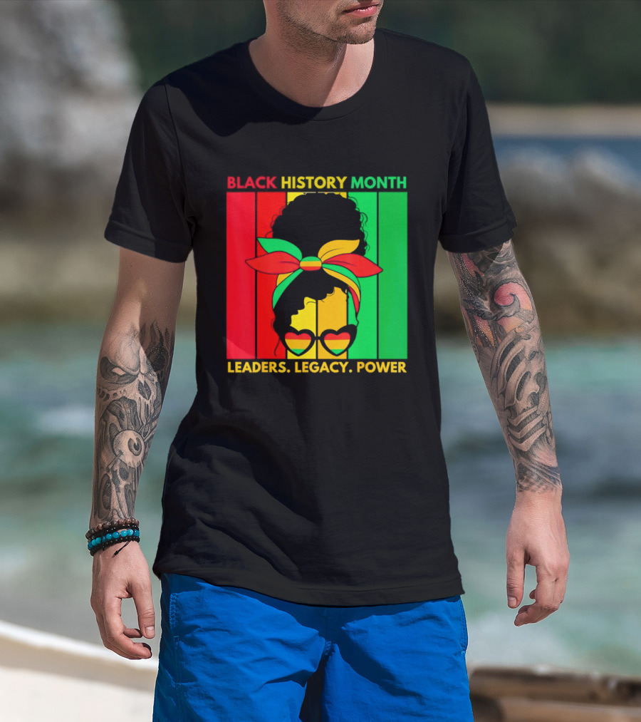 Black History Month Leaders Legacy Power African American T-Shirt