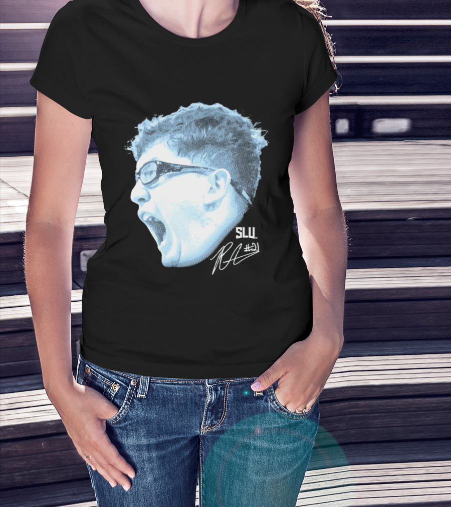 Robbie Avila Saint Louis Billikens SLU Big Head T-Shirt