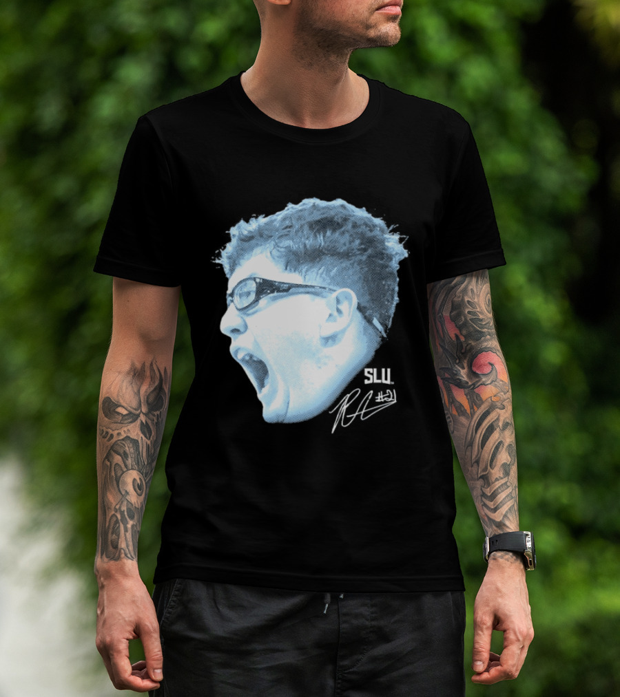 Robbie Avila Saint Louis Billikens SLU Big Head T-Shirt