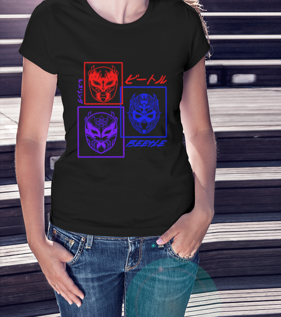 Crimson Beetle 3 Faces Of Beetle T-Shirt