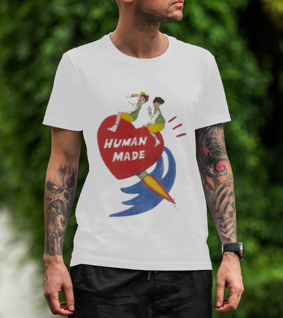 Human Made Heart Rocket Design Keiko Sootome T-Shirt