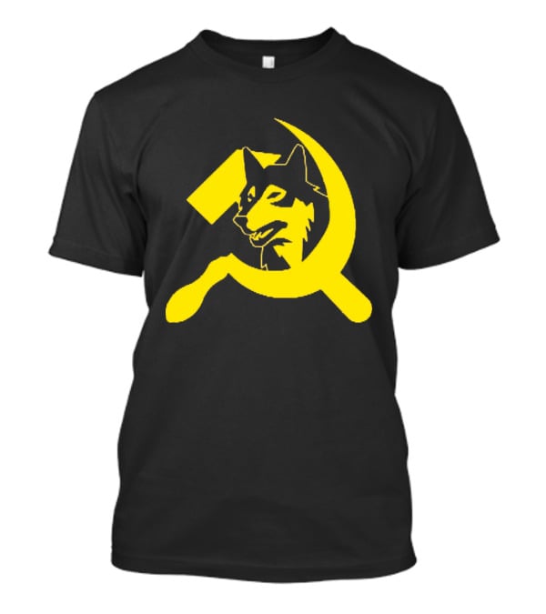 Minnesota Timberwolves Hammer Sickle Symbol Wolf Head T-Shirt