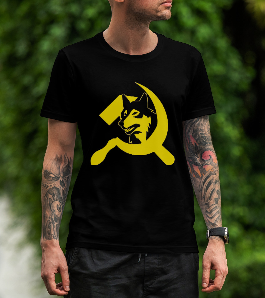 Minnesota Timberwolves Hammer Sickle Symbol Wolf Head T-Shirt