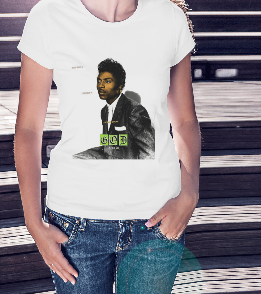 Little Richard Wop Bop A Loo Bop A Lop Bam Boom God Is Real T-Shirt