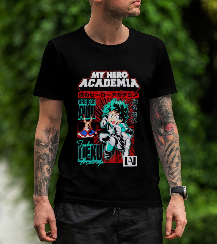 My Hero Academia Boku No Hero Deku One For All Manga T-Shirt