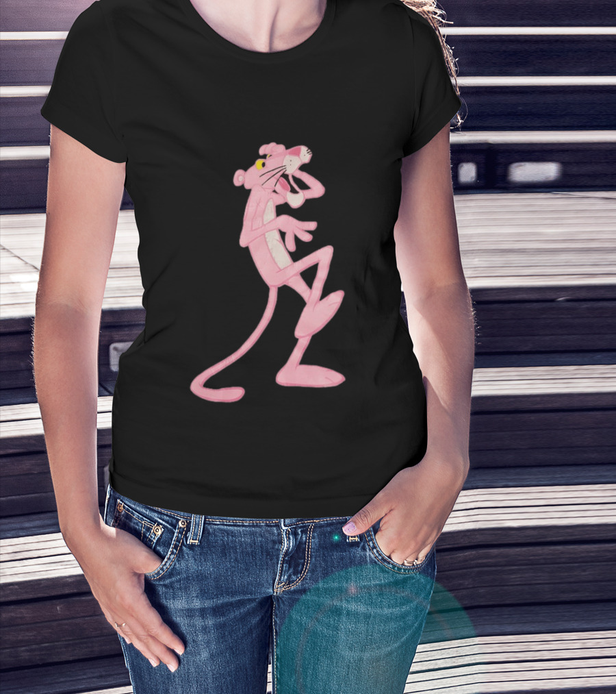 Pink Panther Cartoon Character Classic Pose T-Shirt