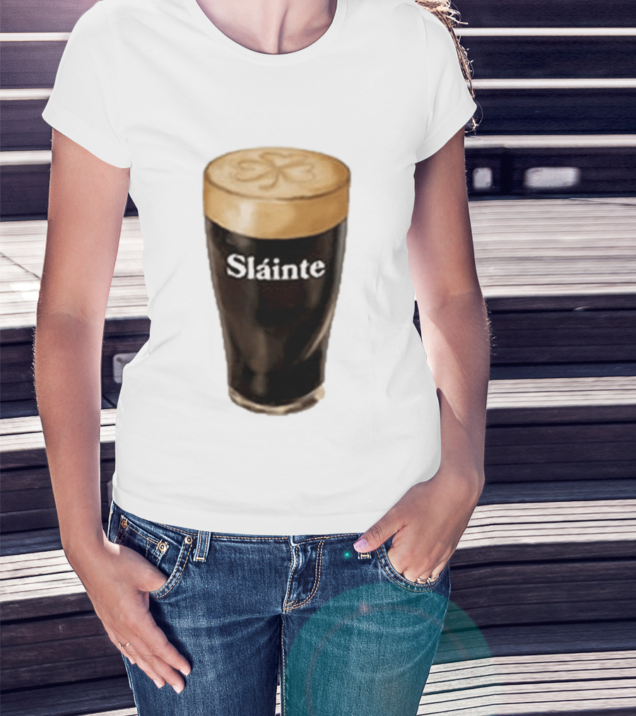 Sláinte Irish Shamrock Brew Pint T-Shirt