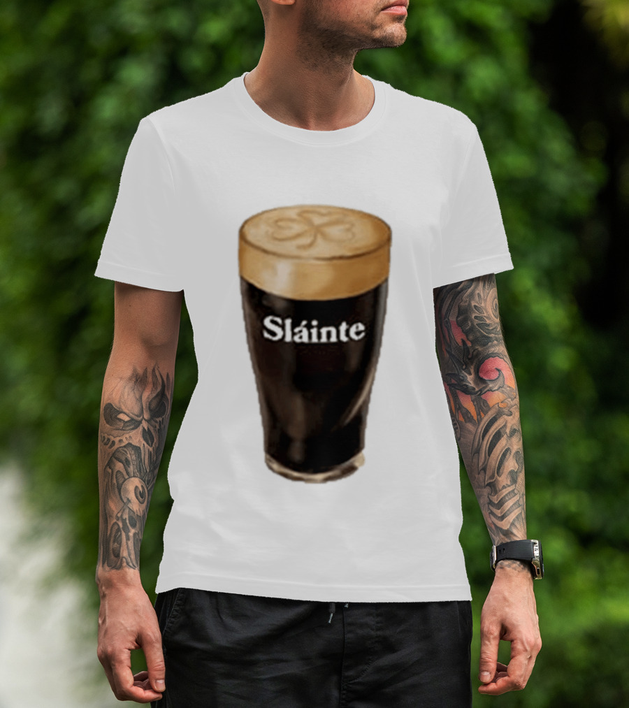 Sláinte Irish Shamrock Brew Pint T-Shirt