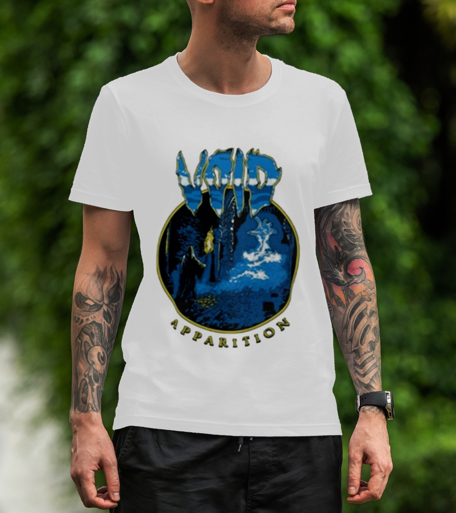 Void Apparition Blue Ghostly Scene T-Shirt