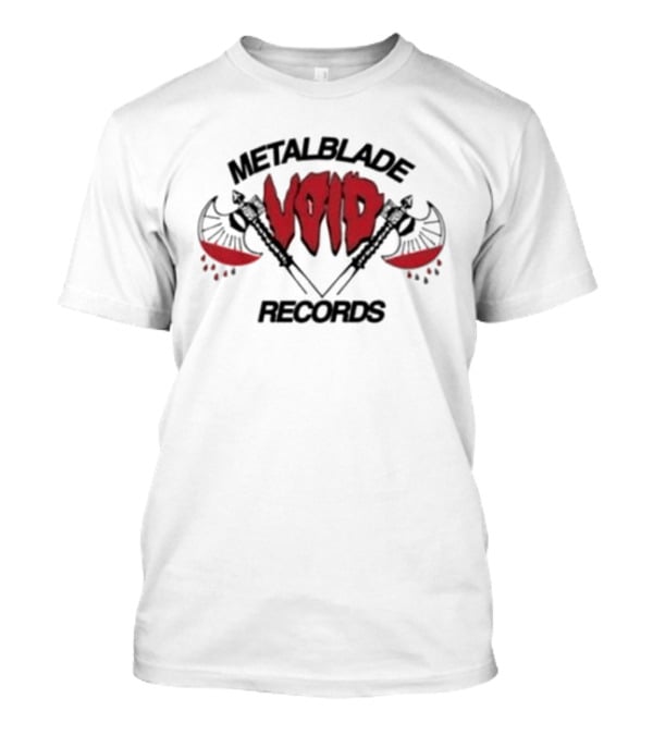 Metal Blade Void Records Axes Blood Splatter T-Shirt