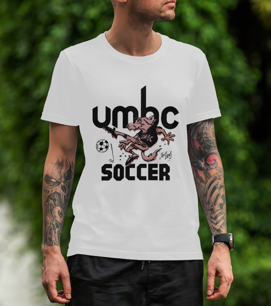 UMBC Retrievers Soccer Mascot Graphic Sport Fan T-Shirt