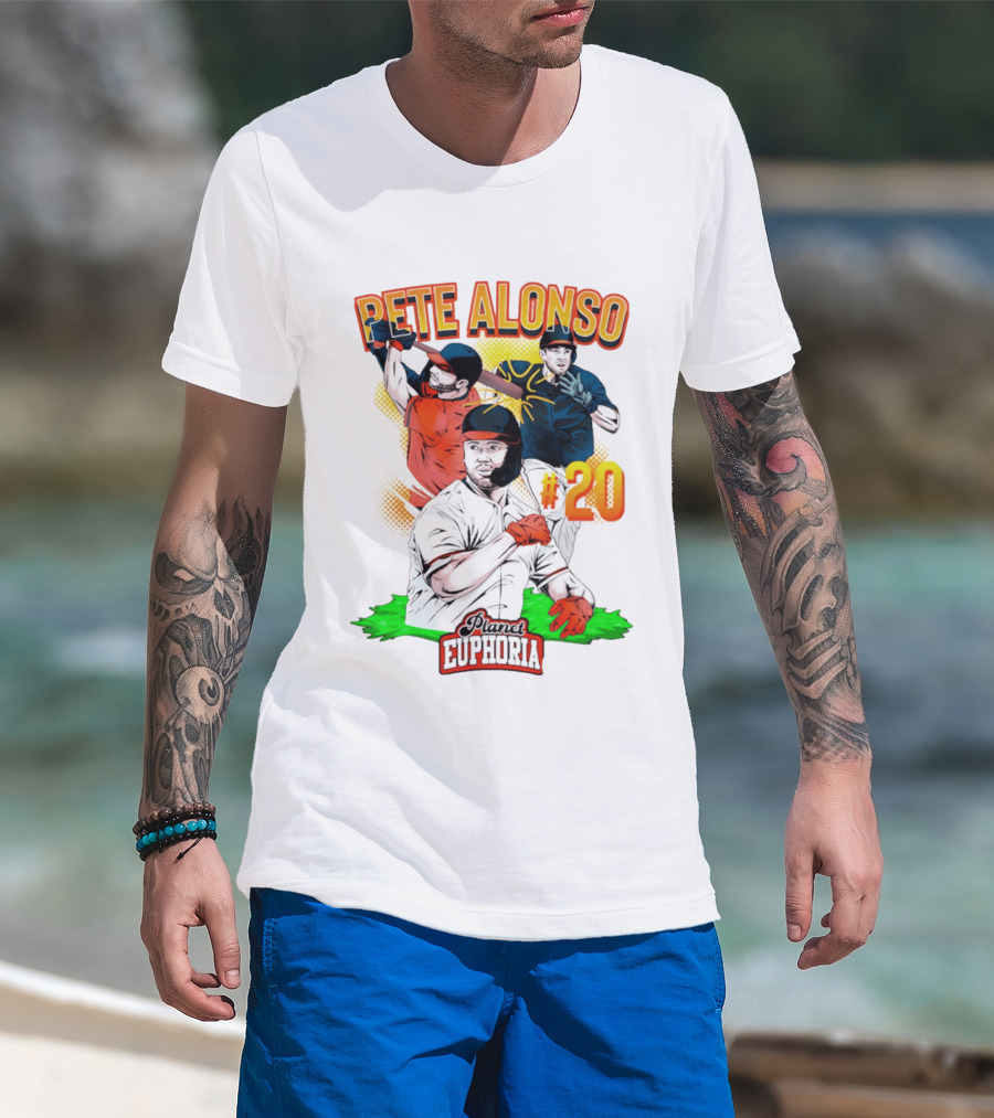 Pete Alonso Planet Euphoria #20 Baseball T-Shirt