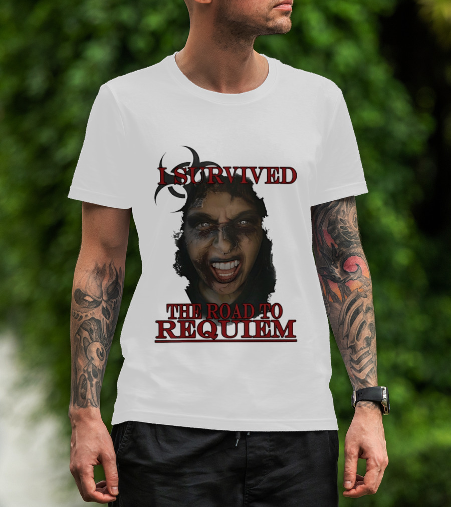 I Survived The Road To Requiem Intense Face Expression T-Shirt