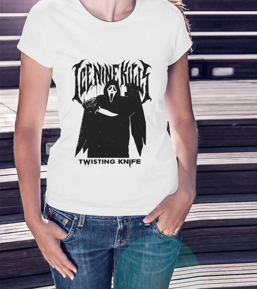 Ice Nine Kills Twisting The Knife Ghost Face Scream 7 Collaboration T-Shirt