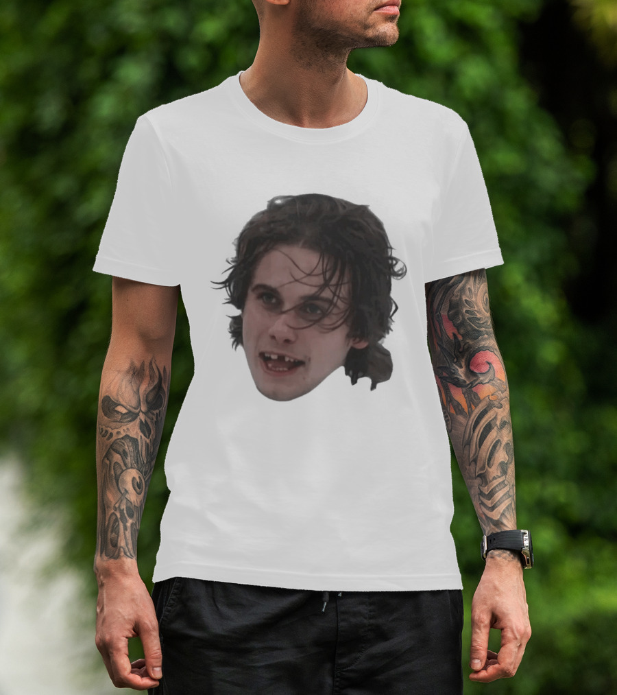 Team USA Jack Hughes Missing Teeth Throwback Face T-Shirt