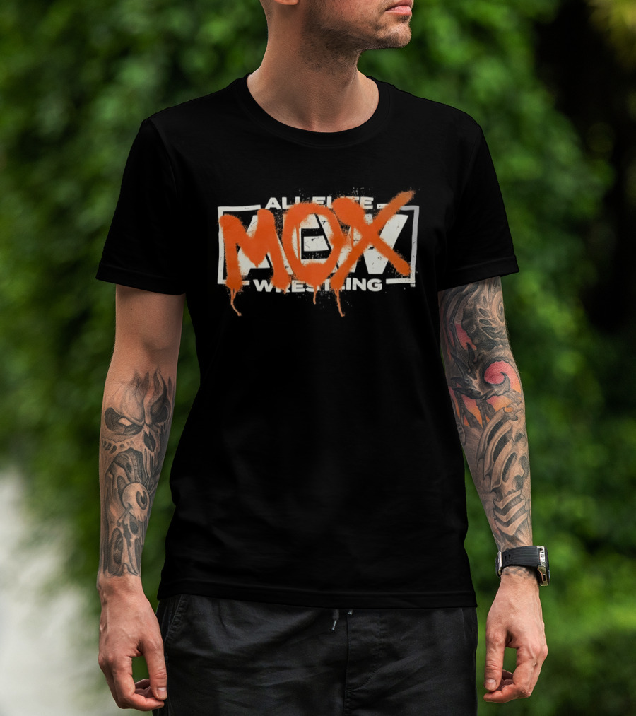 AEW Jon Moxley Mox Graffiti Style Wrestling T-Shirt