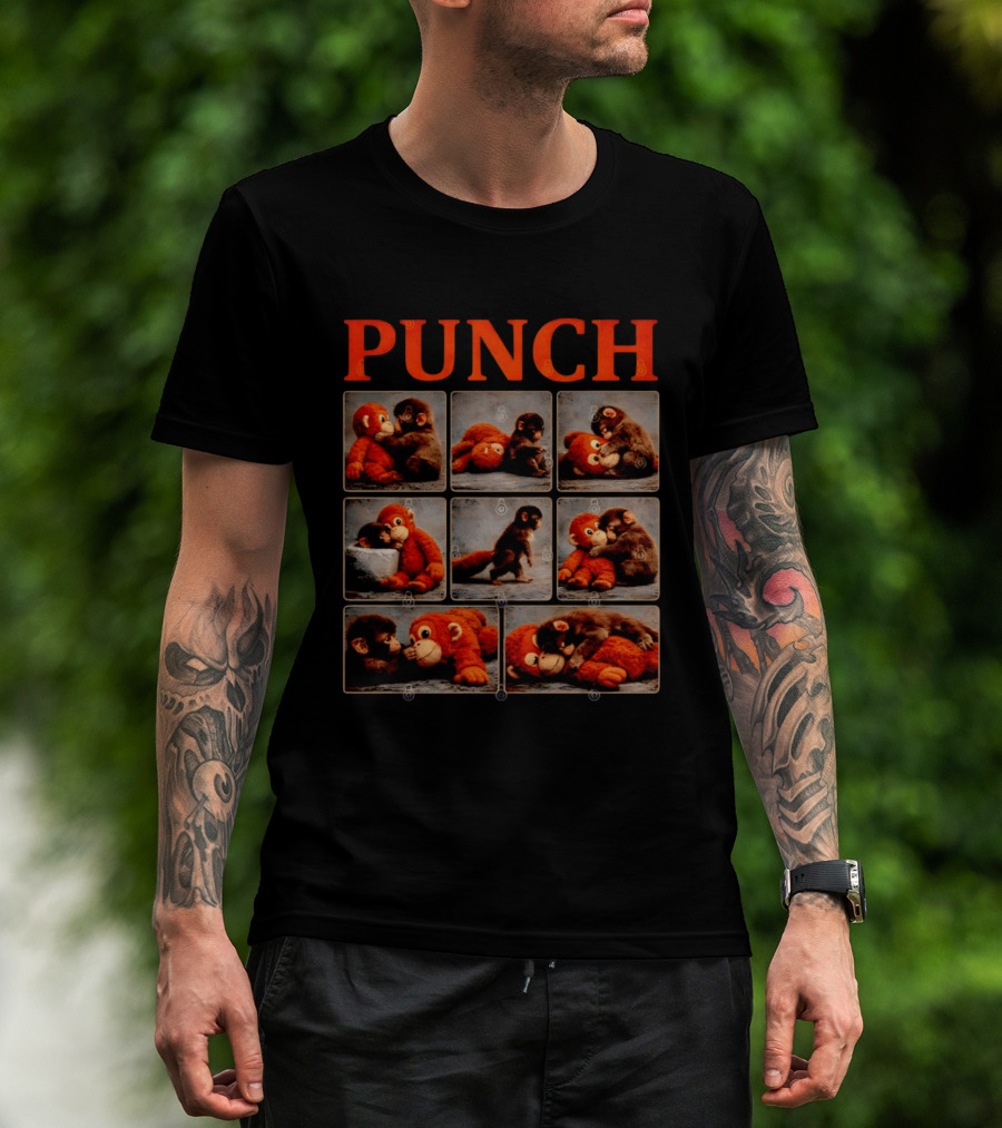 Punch Monkey Plush Compilation T-Shirt