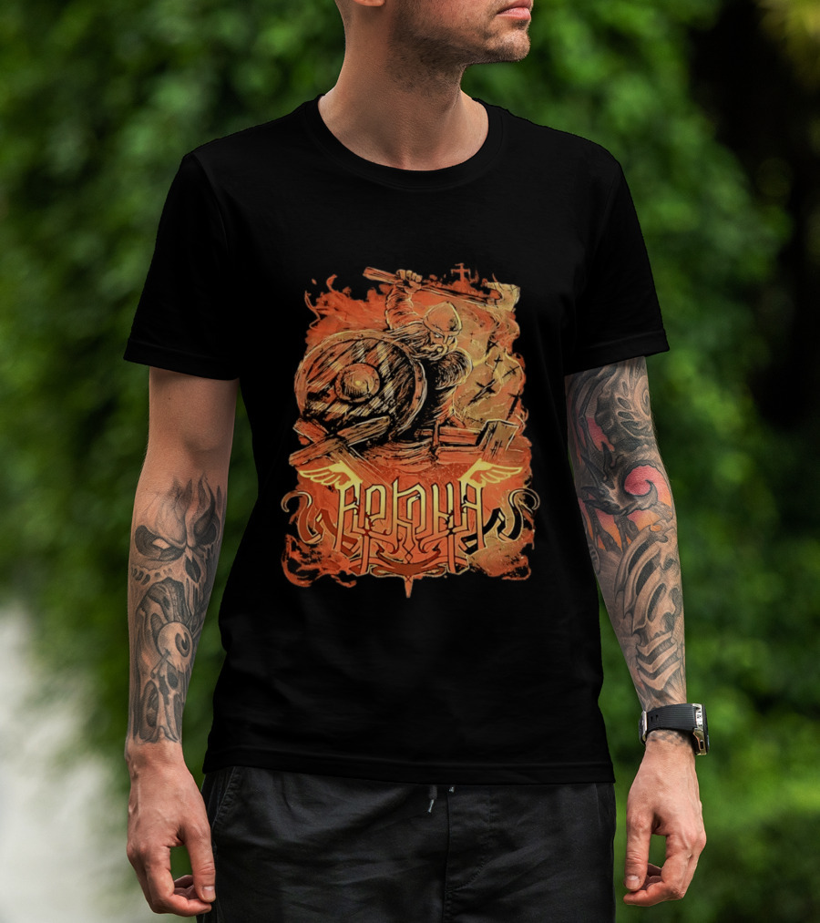 Arkona Viking Warrior USA Canada 2016 Tour T-Shirt
