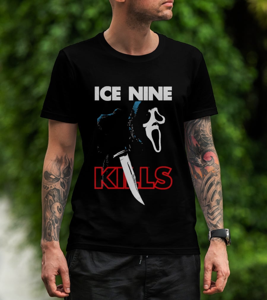 Ice Nine Kills Ghost Face Knife Horror Collaboration Stab Scream 7 Exclusive T-Shirt