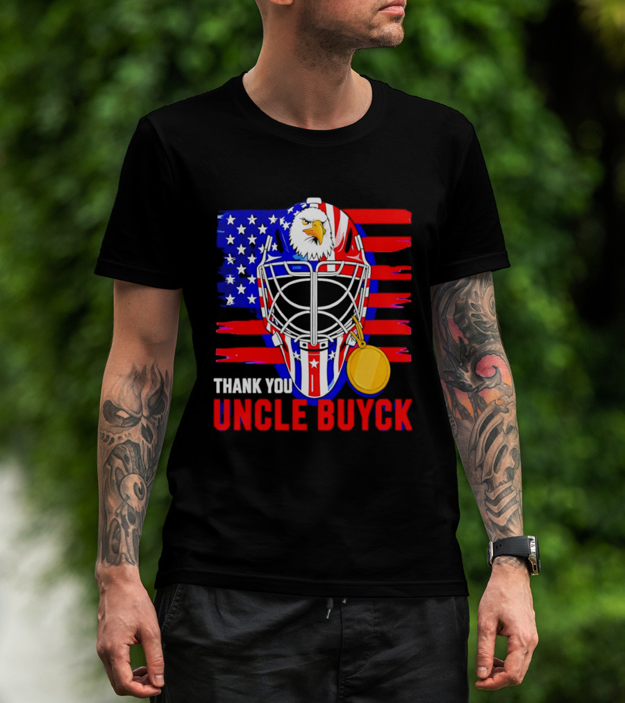 Thank You Uncle Buyck USA Hockey Eagle American Flag Olympic 2026 T-Shirt