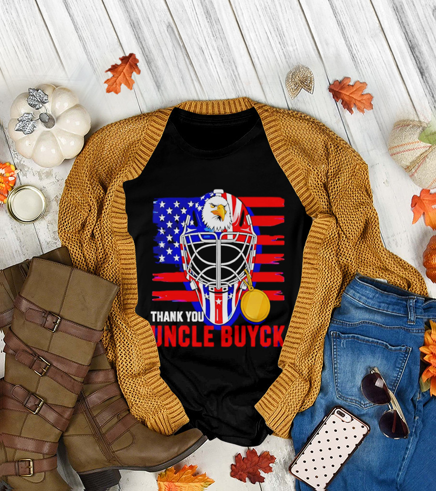 Thank You Uncle Buyck USA Hockey Eagle American Flag Olympic 2026 T-Shirt