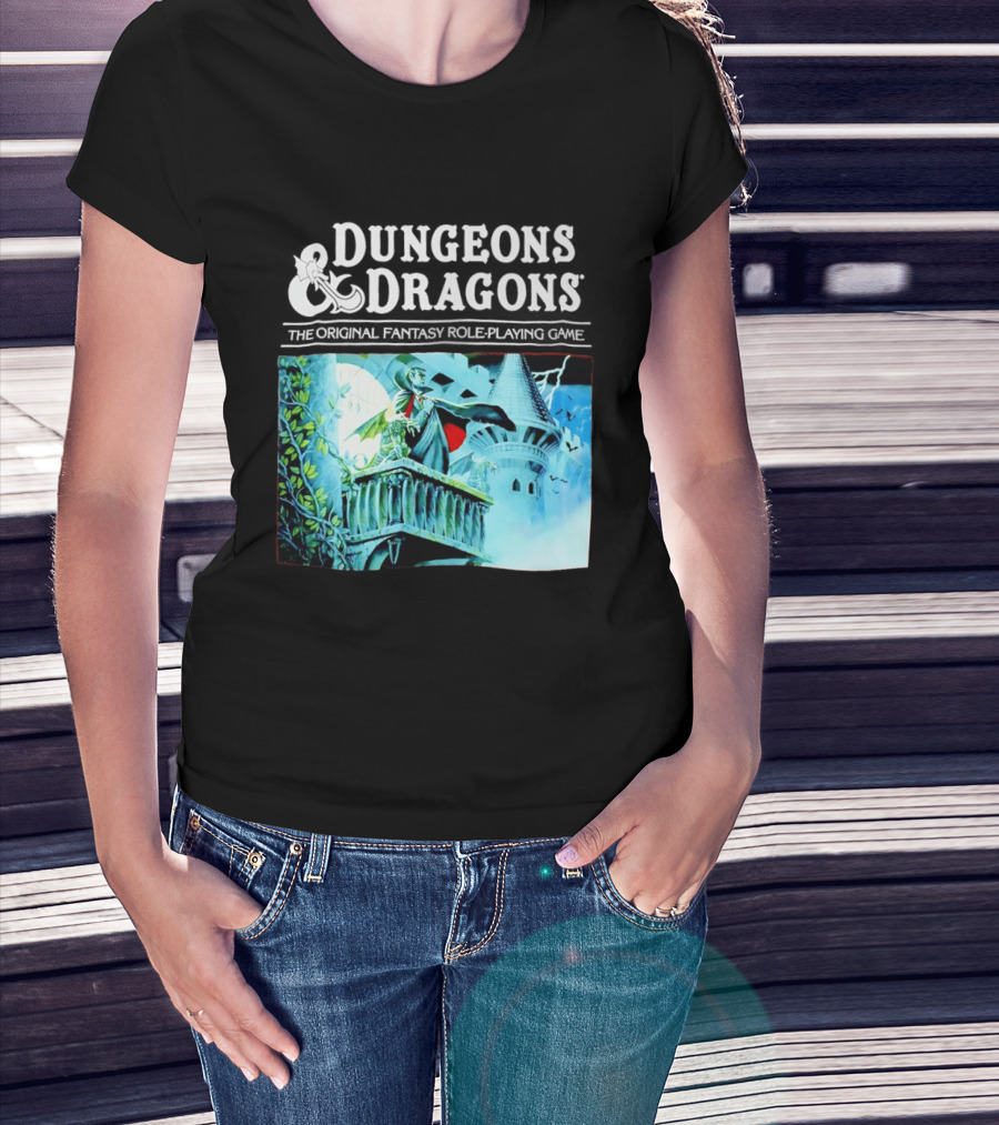 Dungeons And Dragons The Original Fantasy Role Playing Game Vampire Castle T-Shirt