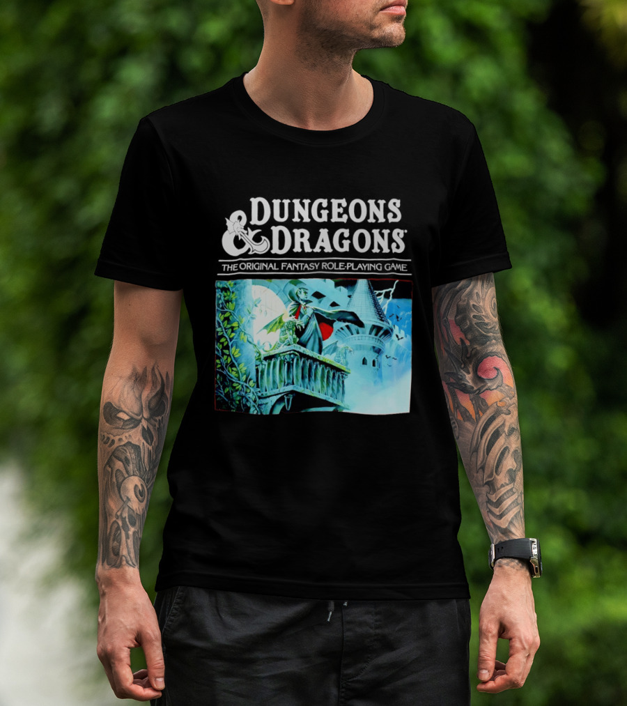 Dungeons And Dragons The Original Fantasy Role Playing Game Vampire Castle T-Shirt