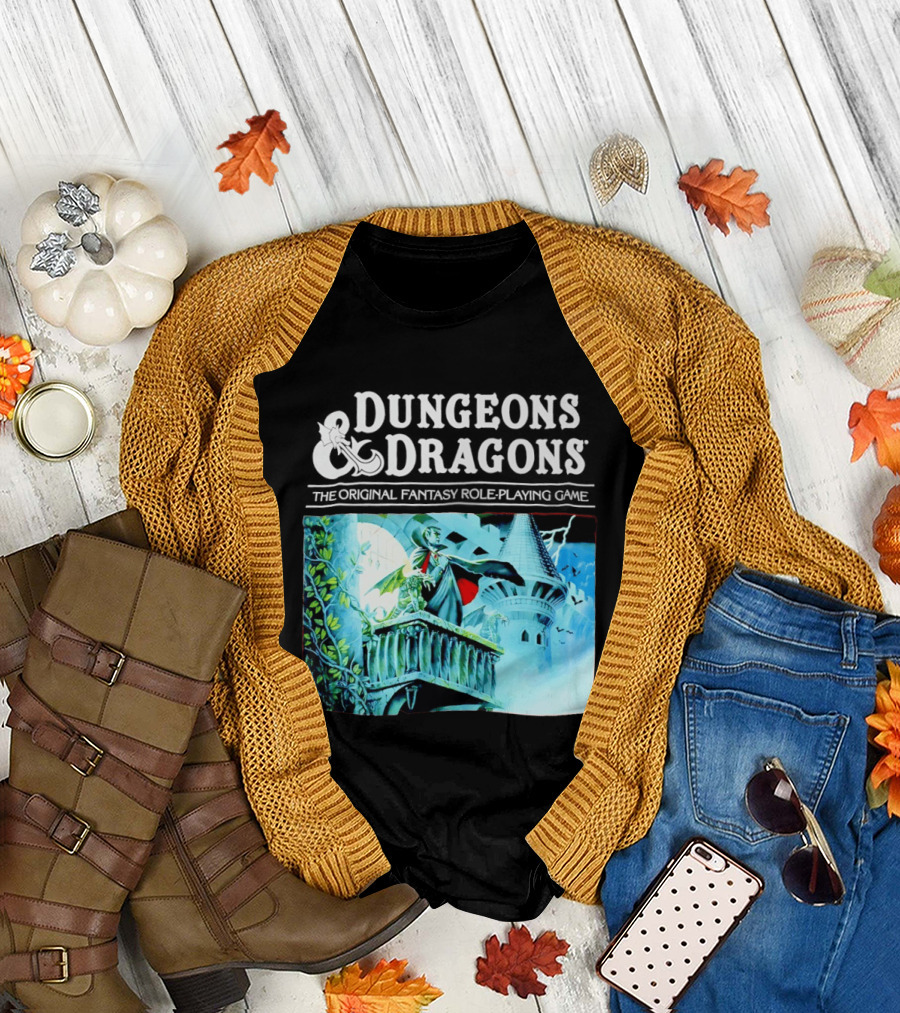 Dungeons and Dragons The Original Fantasy Role Playing Game Vampire Castle T-Shirt