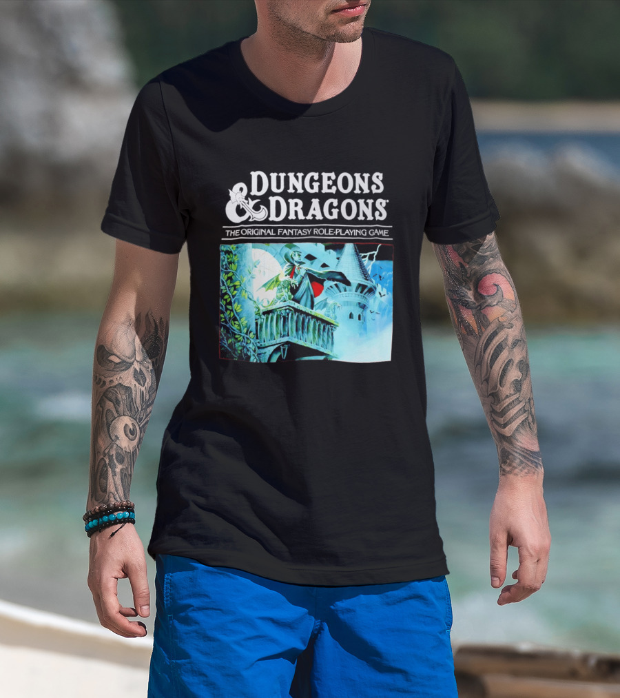 Dungeons And Dragons The Original Fantasy Role Playing Game Vampire Castle T-Shirt