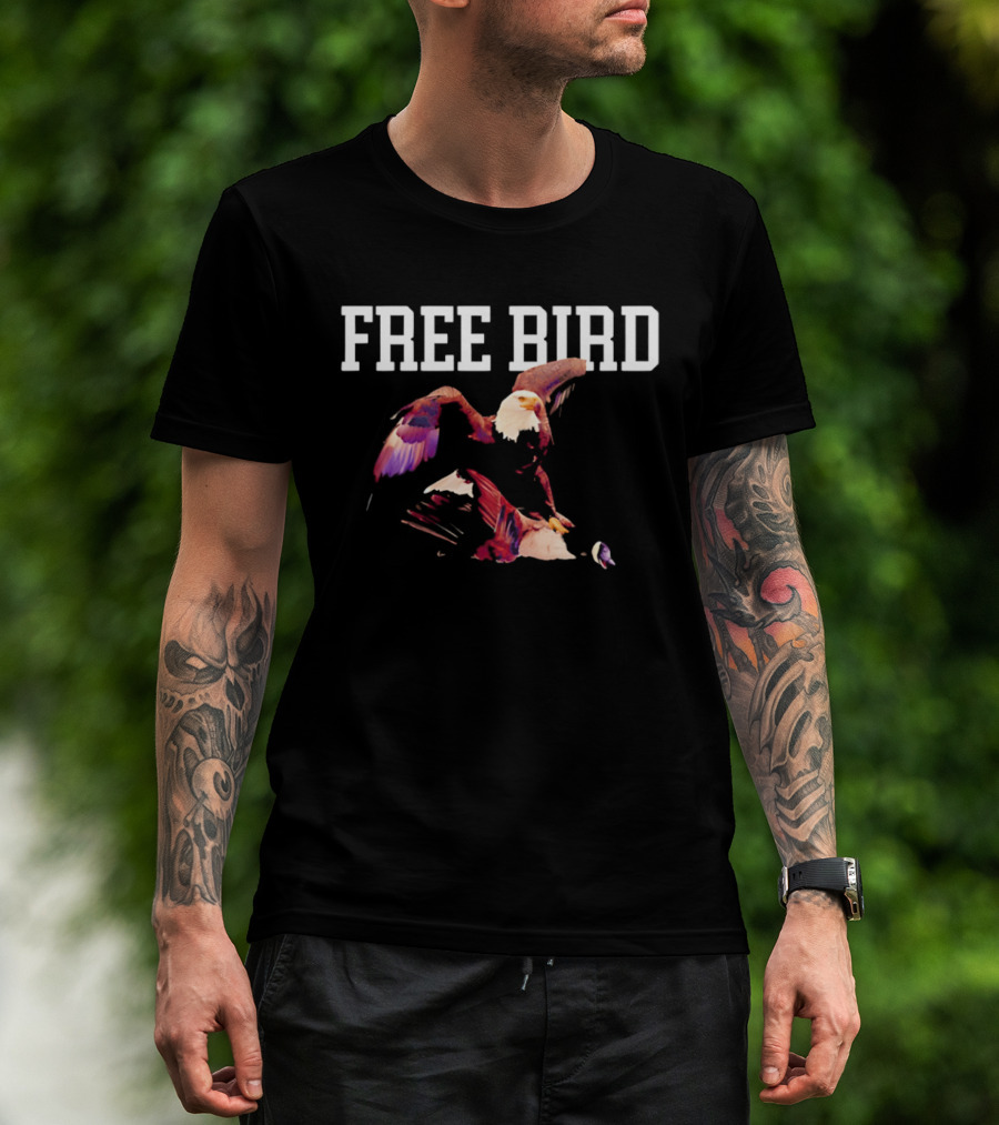 Free Bird USA Olympic Gold Medal Hockey World Champs Legend Eagle T-Shirt