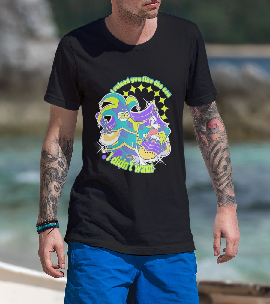 Mammon I Raised You Like The Son I Didn't Want Colorful Jester T-Shirt