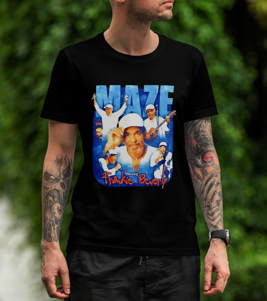 Maze Featuring Frankie Beverly Collage With Performances T-Shirt