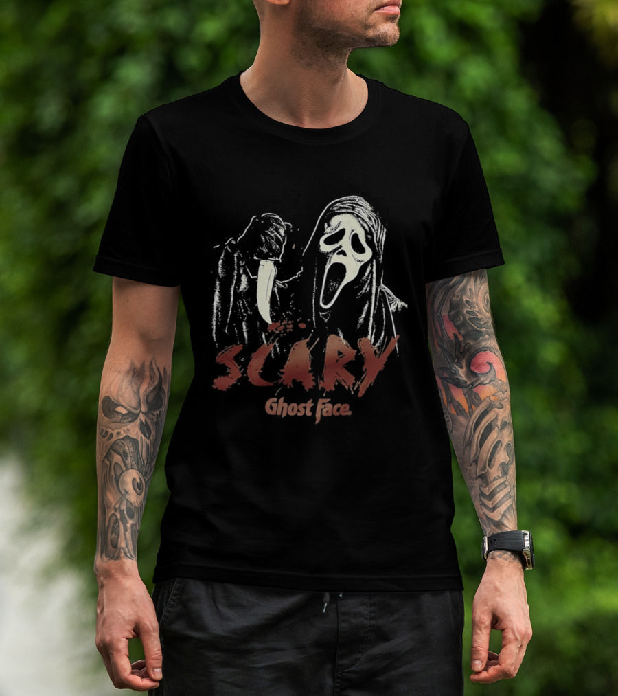 Ghost Face Scary Mask Horror Movie Fan Favorite T-Shirt