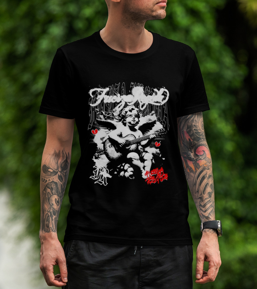 Fuerza Regida Angel Broken Heart Cherub T-Shirt