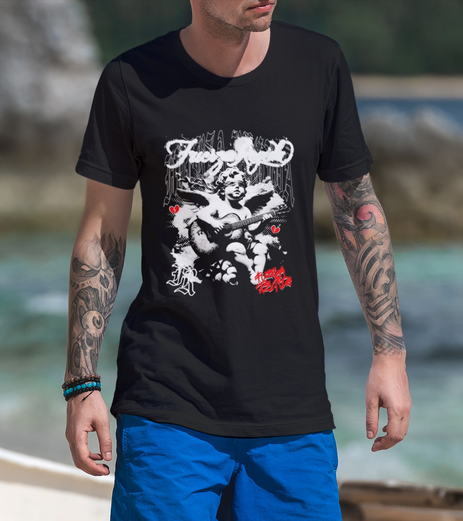 Fuerza Regida Angel Broken Heart Cherub T-Shirt