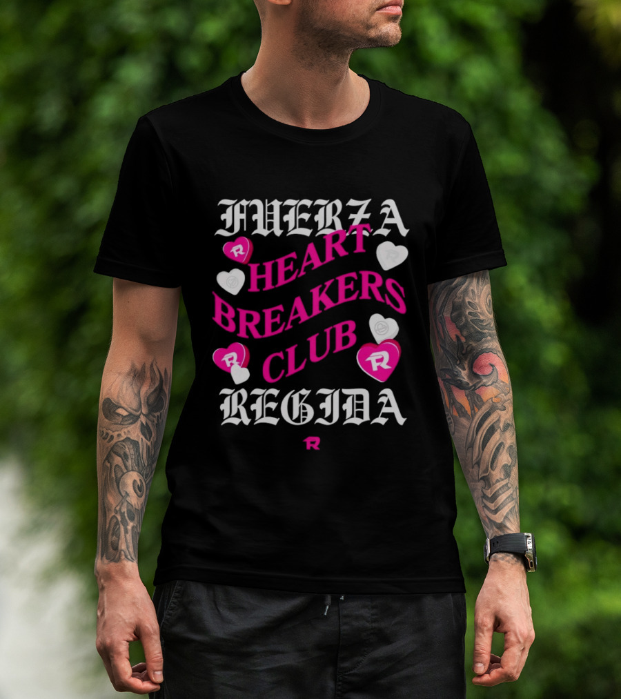 Fuerza Regida Heart Breakers Club Hearts T-Shirt