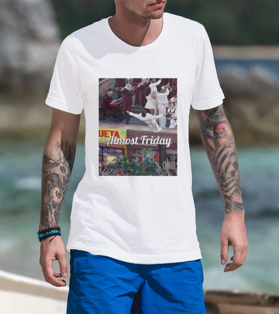 Almost Friday Bad Bunny Un Verano Sin Ti Party Scene T-Shirt