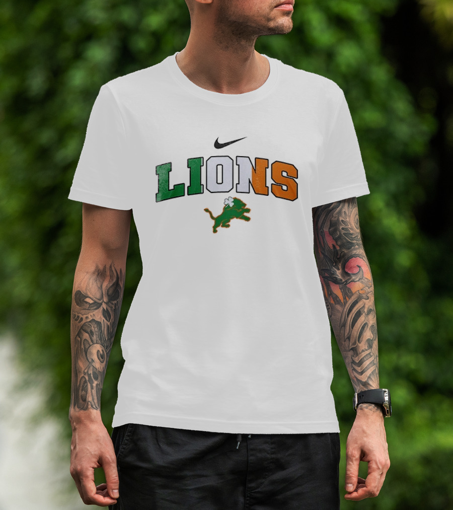 Detroit Lions Nike Irish St Patrick's Day T-Shirt