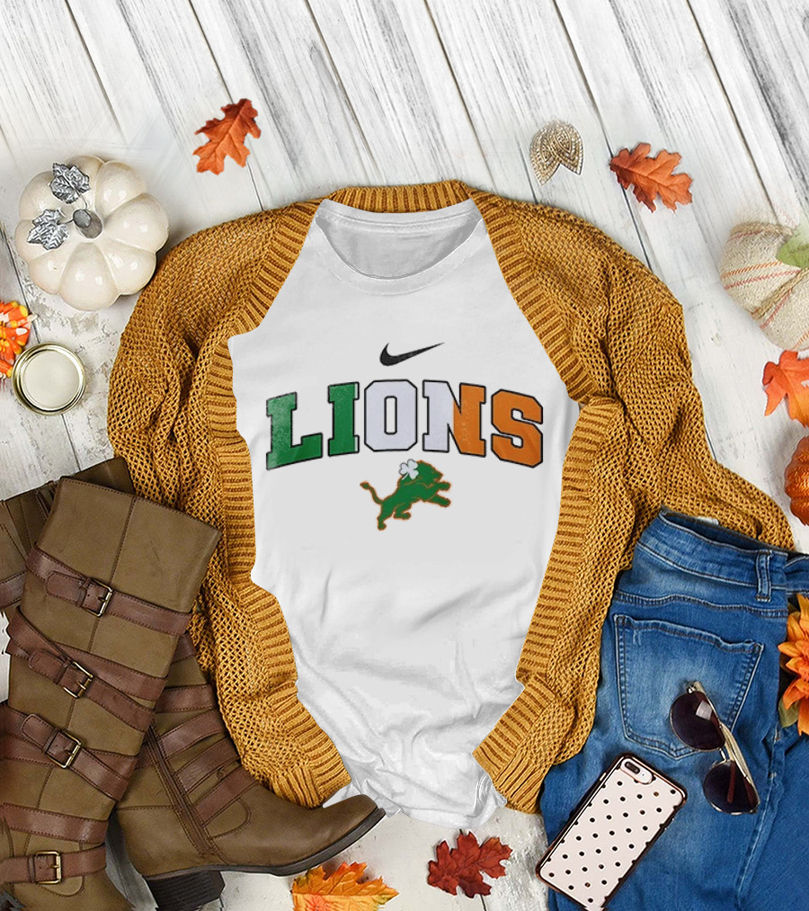 Detroit Lions Nike Irish St Patrick's Day T-Shirt