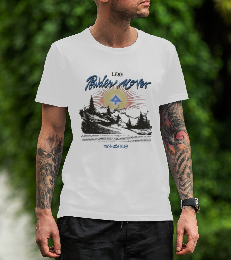 LRG Powder Mover Winter Adventure Scene With Sunrise And Trees T-Shirt