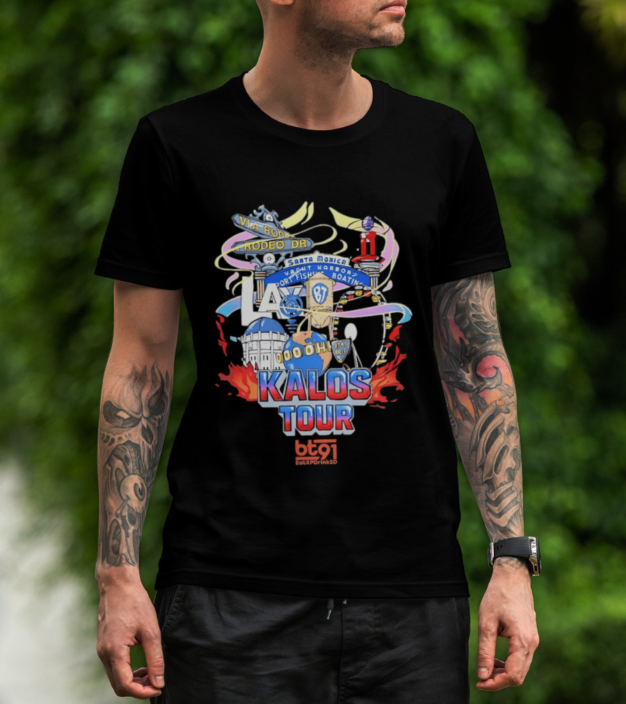 LA Kalos Tour Rodeo Drive Santa Monica Yacht Harbor 87 Vintage 90s 00ohh T-Shirt