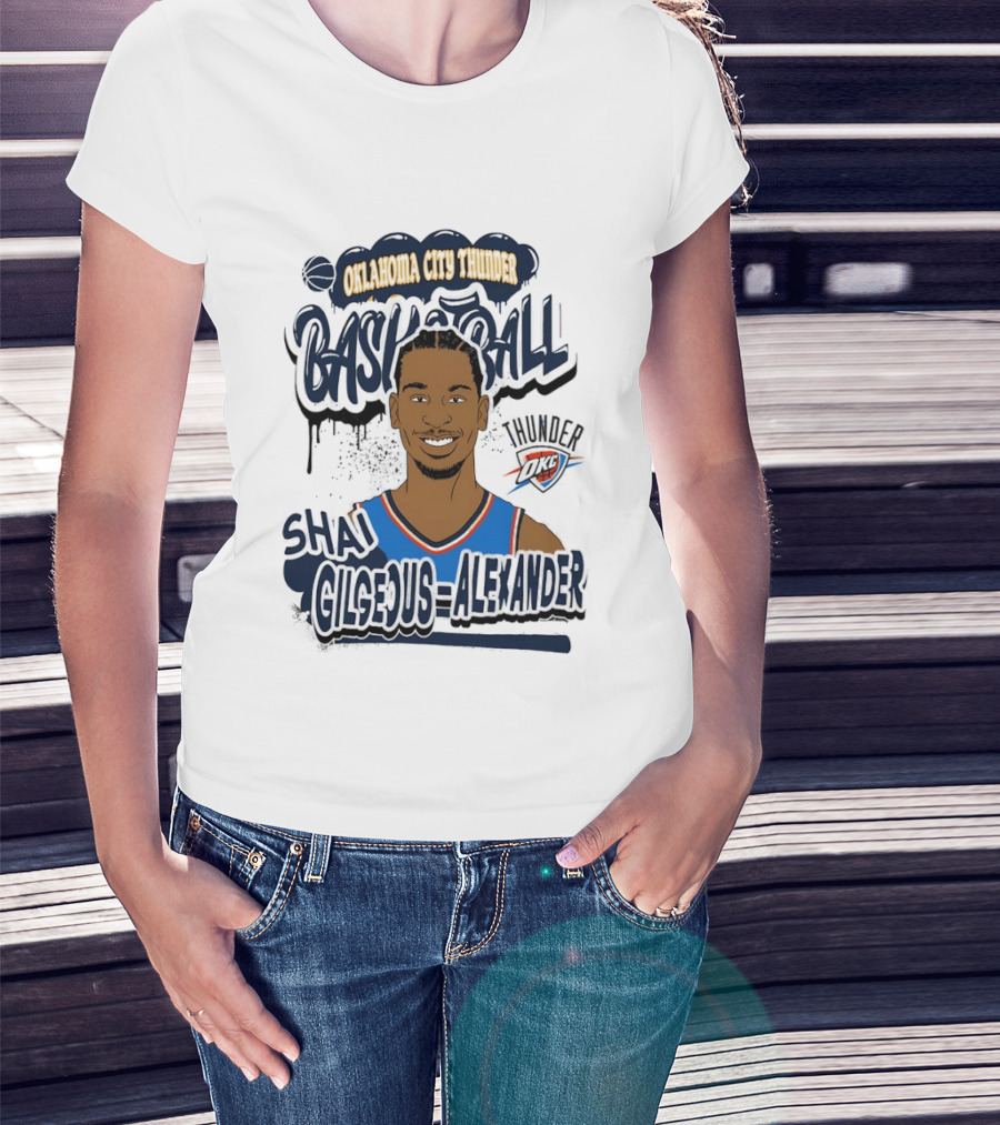 Oklahoma City Thunder Shai Gilgeous Alexander Basketball Thunder T-Shirt
