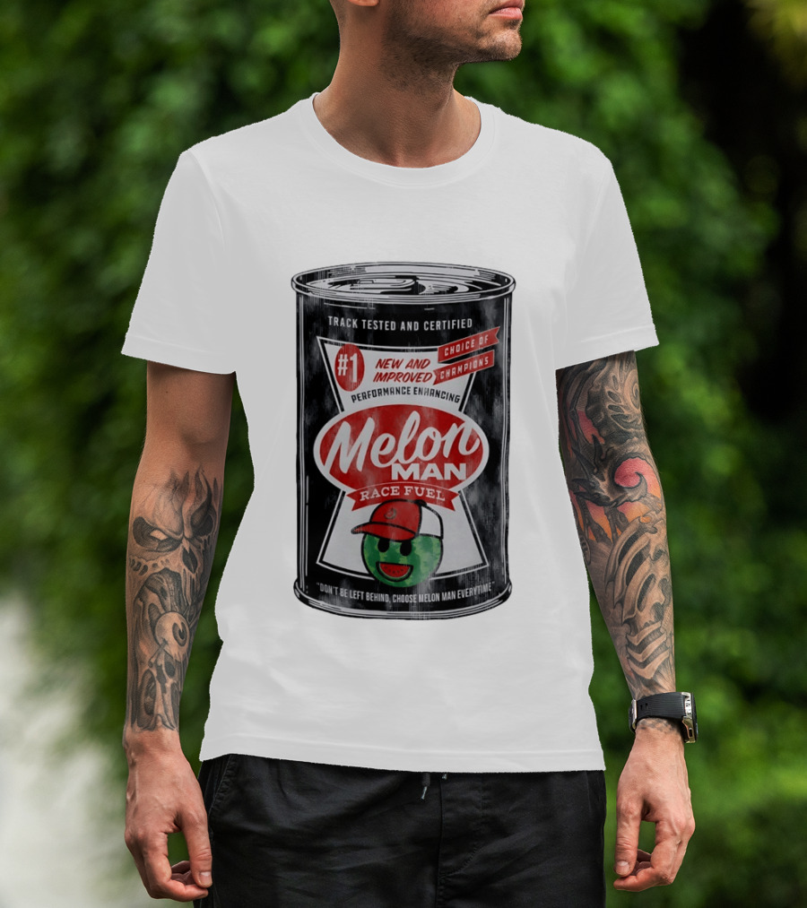 Ross Chastain #1 Melon Man Race Fuel Track Tested Performance Enhancing T-Shirt
