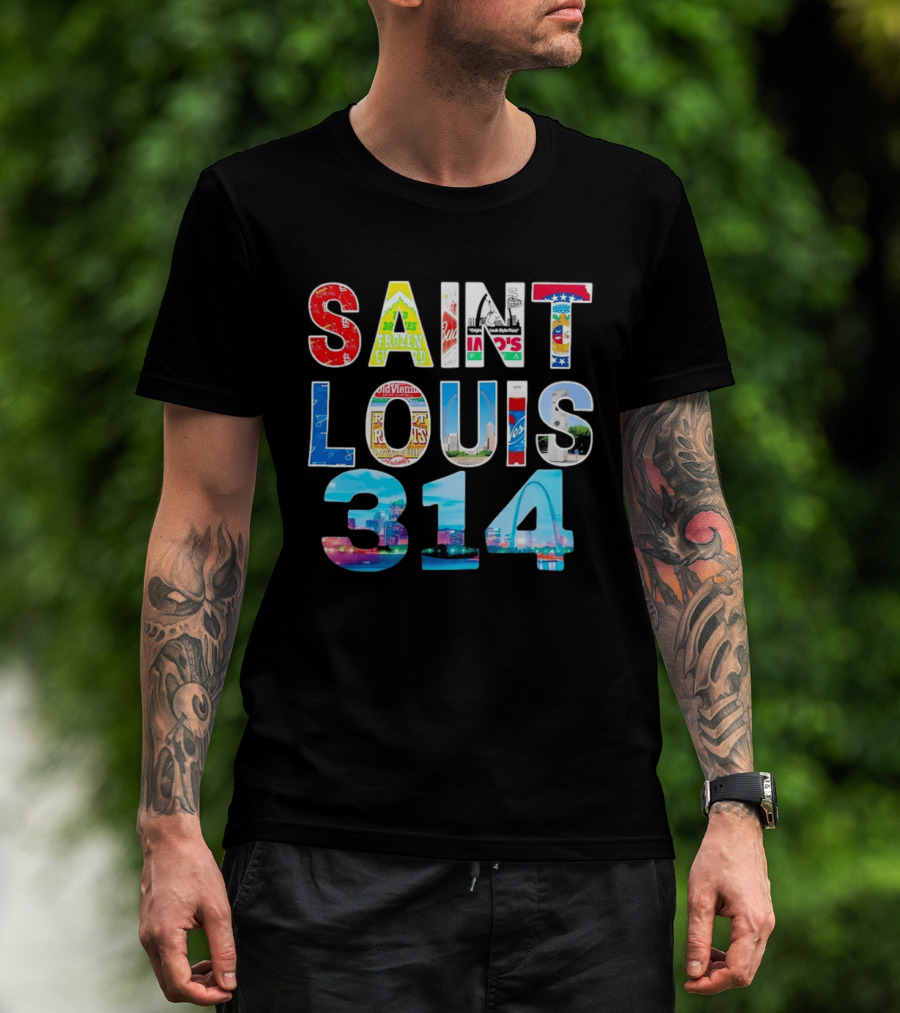 Saint Louis 314 Budweiser Gateway Arch Imo's Frozen Custard Roots T-Shirt