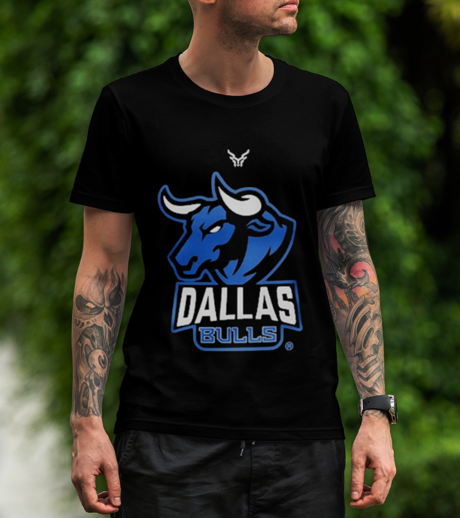 Drinkin Bros Dallas Bulls Bold Blue Bullhead T-Shirt